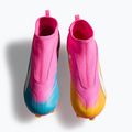 Кросівки футбольні дитячі PUMA Ultra 6 Match+ LL FG/AG Jr poison pink/puma wht/sun stream/bright aqua/puma blk 5