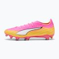 Кросівки футбольні PUMA Ultra 6 Pro FG/AG poison pink/puma wht/sunstream/bright aqua/puma blk