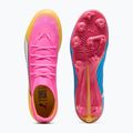 Кросівки футбольні PUMA Ultra 6 Pro FG/AG poison pink/puma wht/sunstream/bright aqua/puma blk 5