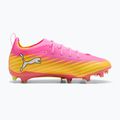 Кросівки футбольні дитячі PUMA Ultra 6 Pro Jr FG/AG poison pink/puma wht/sunstream/bright aqua/puma blk 2