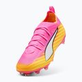 Кросівки футбольні дитячі PUMA Ultra 6 Pro Jr FG/AG poison pink/puma wht/sunstream/bright aqua/puma blk 4