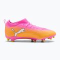 Кросівки футбольні дитячі PUMA Ultra 6 Match FG/AG Jr poison pink/puma wht/sun stream/bright aqua/puma blk 2