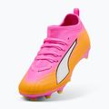 Кросівки футбольні дитячі PUMA Ultra 6 Match FG/AG Jr poison pink/puma wht/sun stream/bright aqua/puma blk 4
