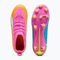 Кросівки футбольні дитячі PUMA Ultra 6 Match FG/AG Jr poison pink/puma wht/sun stream/bright aqua/puma blk 5