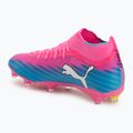 Кросівки футбольні PUMA Ultra 6 Match + FG/AG poison pink/puma wht/sun stream/bright aqua/puma blk 3