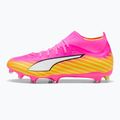 Кросівки футбольні PUMA Ultra 6 Match + FG/AG poison pink/puma wht/sun stream/bright aqua/puma blk