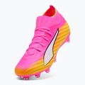 Кросівки футбольні PUMA Ultra 6 Match + FG/AG poison pink/puma wht/sun stream/bright aqua/puma blk 3