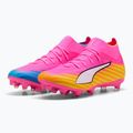 Кросівки футбольні PUMA Ultra 6 Match + FG/AG poison pink/puma wht/sun stream/bright aqua/puma blk 4