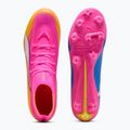 Кросівки футбольні PUMA Ultra 6 Match + FG/AG poison pink/puma wht/sun stream/bright aqua/puma blk 5