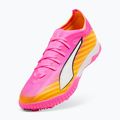 Кросівки футбольні PUMA Ultra 6 Match TT poison pink/puma wht/sun stream/bright aqua/puma blk