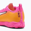Кросівки футбольні дитячі PUMA Ultra 6 Play TT Jr poison pink/puma wht/sun stream/bright aqua/puma blk 6