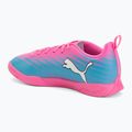 Кросівки футбольні дитячі PUMA Ultra 6 Play It Jr poison pink/puma wht/sun stream/bright aqua/puma blk 3