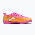 Кросівки футбольні дитячі PUMA Ultra 6 Play It Jr poison pink/puma wht/sun stream/bright aqua/puma blk