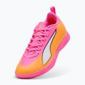 Кросівки футбольні дитячі PUMA Ultra 6 Play It Jr poison pink/puma wht/sun stream/bright aqua/puma blk 3
