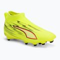 Кросівки футбольні дитячі PUMA Ultra 6 Match+ LL FG/AG Jr yellow alert/puma black/glowing red/lime squeeze