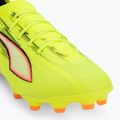 Кросівки футбольні дитячі PUMA Ultra 6 Pro Jr FG/AG yellow alert/puma black/glowing red/lime squeeze 7