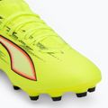 Кросівки футбольні дитячі PUMA Ultra 6 Match FG/AG Jr yellow alert/puma black/glowing red/lime squeeze 7