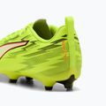 Кросівки футбольні дитячі PUMA Ultra 6 Play FG/AG Jr yellow alert/puma black/glowing red/lime squeeze 10