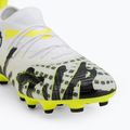 Кросівки футбольні дитячі PUMA Future 9 Match Creativity Fg/Ag Jr yellow alert/mint jelly/puma white/puma black 7