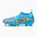 Футбольне взуття дитяче PUMA Future 9 Match Advanced Level FG/AG Jr puma white/blue glimmer/pink glimmer/yellow alert