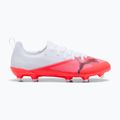 Футбольне взуття дитяче PUMA Ultra 7 Match FG/AG Jr ultra red/puma black/puma white