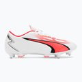 Футбольні бутси чоловічі PUMA Ultra Play MxSg puma white/puma black/fire orchid 2