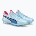 Футбольні бутси чоловічі PUMA King Ultimate Fg/Ag silver sky/puma black/fire orchid 4