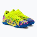 Футбольні бутси дитячі PUMA Future Match Energy Tt + Mid Jr ultra blue/yellow alert/luminous pink 4