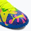 Футбольні бутси дитячі PUMA Future Match Energy Tt + Mid Jr ultra blue/yellow alert/luminous pink 7