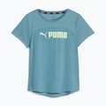 Футболка тренувальна жіноча PUMA Fit Logo Ultrabreathe bold blue/speed green