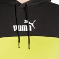 Кофта чоловіча PUMA ESS+ Block Hoodie TR puma black/lime sheen 3