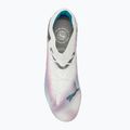 Футбольні бутси PUMA Future 7 Ultimate Low FG/AG білі/чорні/отруйно-рожеві/яскрава аква/сріблястий туман 5