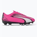 Бутси футбольні дитячі PUMA Ultra Play FG/AG Jr poison pink/puma white/puma black 2