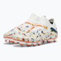 Футбольні бутси PUMA Future 7 Match Creativity FG/AG white/ocean tropic/turquoise surf/hot heat/sunstream 10