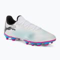 PUMA Future 7 Play FG/AG футбольні бутси пума білі / пума чорні / отруйно-рожеві