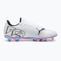 PUMA Future 7 Play FG/AG футбольні бутси пума білі / пума чорні / отруйно-рожеві 9
