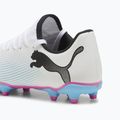 Дитячі футбольні бутси PUMA Future 7 Play FG/AG пума біла/пума чорна/отруйно-рожева 8