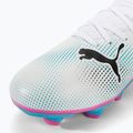 Дитячі футбольні бутси PUMA Future 7 Play FG/AG пума біла/пума чорна/отруйно-рожева 7