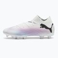 Дитячі футбольні бутси PUMA Future 7 Pro FG/AG Jr білі / чорні / отруйно-рожеві 8