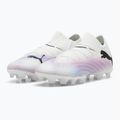 Дитячі футбольні бутси PUMA Future 7 Pro FG/AG Jr білі / чорні / отруйно-рожеві 10
