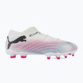 Футбольні бутси PUMA Future 7 Pro+ FG/AG пума білі / пума чорні / отруйно-рожеві 2