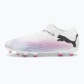 Футбольні бутси PUMA Future 7 Pro+ FG/AG пума білі / пума чорні / отруйно-рожеві 8
