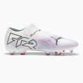 Футбольні бутси PUMA Future 7 Pro+ FG/AG пума білі / пума чорні / отруйно-рожеві 9