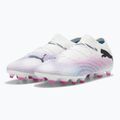 Футбольні бутси PUMA Future 7 Pro+ FG/AG пума білі / пума чорні / отруйно-рожеві 10