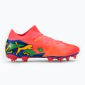 Кросівки футбольні PUMA Future 7 Match Neymar Jr FG/AG sunset glow/black/sun stream/puma green/blue 2