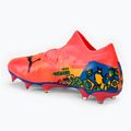 Кросівки футбольні PUMA Future 7 Match Neymar Jr FG/AG sunset glow/black/sun stream/puma green/blue 3