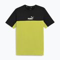 Футболка  чоловіча PUMA ESS+ Block Tee puma black/lime sheen