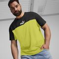Футболка  чоловіча PUMA ESS+ Block Tee puma black/lime sheen 4