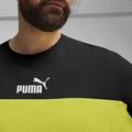 Футболка  чоловіча PUMA ESS+ Block Tee puma black/lime sheen 5
