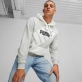 Кофта чоловіча PUMA Power Graphic Hoodie TR light gray heather 3